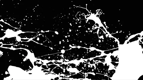 Paint Throws in Alpha Channel - Karmic Painting Stock Footage 152853282