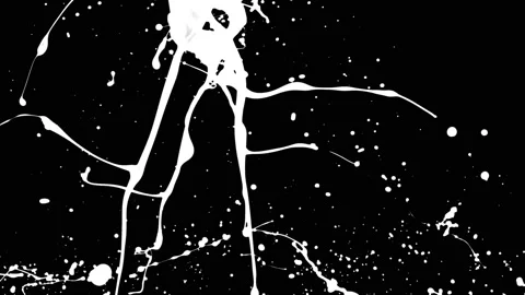 Paint Throws in Alpha Channel - Losing Paint Stock Footage 152853276