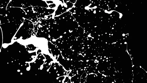 Paint Throws in Alpha Channel - Paint Implication Stock Footage 152853255