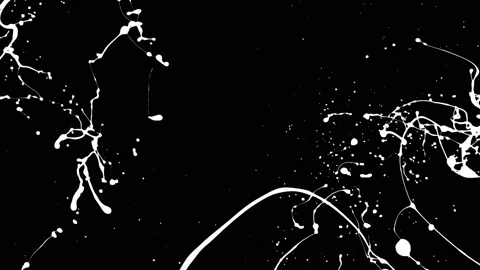 Paint Throws in Alpha Channel - Paint Finish Stock Footage 152853308