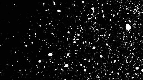 Paint Throws in Alpha Channel - Paint Resemblance Stock-Footage 152853424