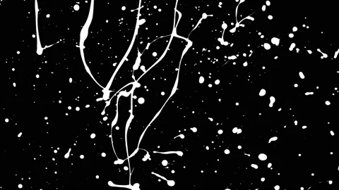 Paint Throws in Alpha Channel - Paint Escalation Stock-Footage 152853434