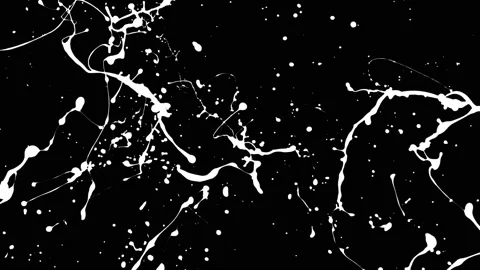 Paint Throws in Alpha Channel - Paint Galore Stock Footage 152853452