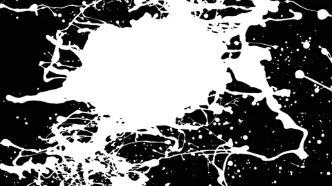 Paint Throws in Alpha Channel - Paint Travel Stock Footage 152853566