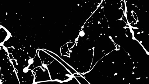 Paint Throws in Alpha Channel - Paint Hue Stock Footage 152853577