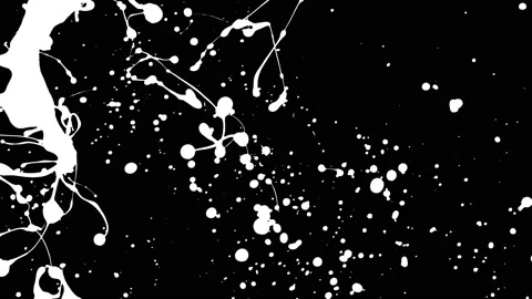 Paint Throws in Alpha Channel - Paint Indication Stock Footage 152853608