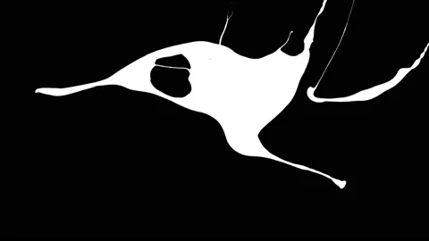 Paint Throws in Alpha Channel - Rush Back In Stock-Footage 152853359