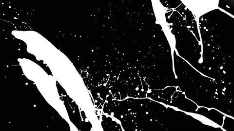 Paint Throws in Alpha Mode - Double Coat Stock Footage 152852854