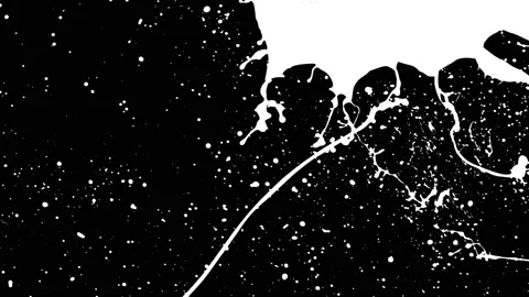 Paint Throws in Alpha Mode - Flinging Paint Stock Footage 152853119