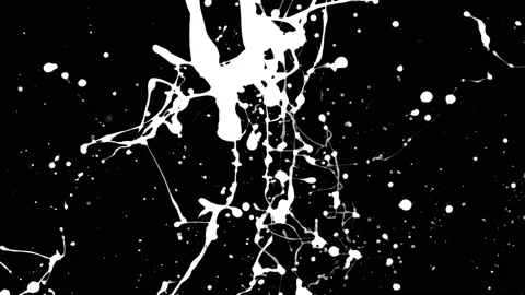 Paint Throws in Alpha Mode - Fresh Paint Stock-Footage 152853088