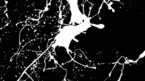 Paint Throws in Alpha Mode - Great Paint Stock Footage 152852782