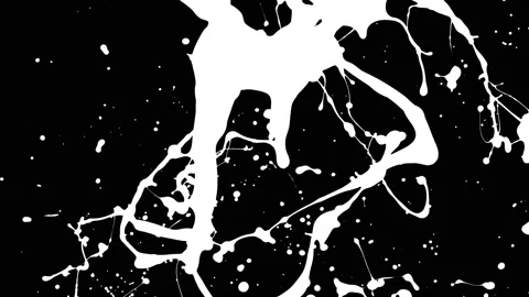 Paint Throws in Alpha Mode - High On Paint Stock Footage 152853069