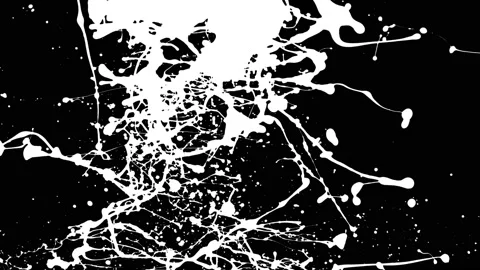 Paint Throws in Alpha Mode - Late Paint Stock Footage 152852863