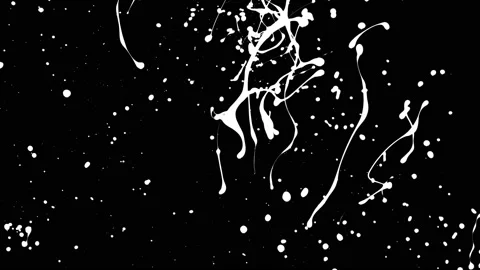 Paint Throws in Alpha Mode - Paint Exuberance Stock Footage 152852660