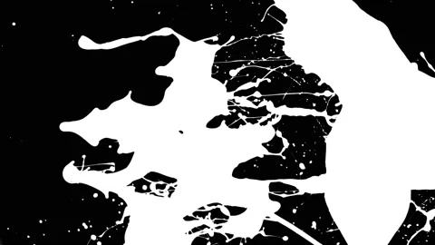 Paint Throws in Alpha Mode - Paint Hint Stock Footage 152852772