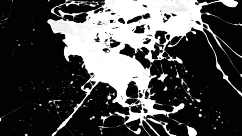 Paint Throws in Alpha Mode - Paint Importance Stock Footage 152852840