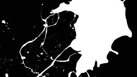 Paint Throws in Alpha Mode - Paint Deliberation Stock Footage 152852882