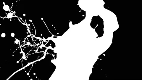 Paint Throws in Alpha Mode - Paint Concerns Stock-Footage 152852913