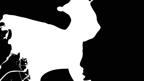 Paint Throws in Alpha Mode - Paint Debate Stock Footage 152853083