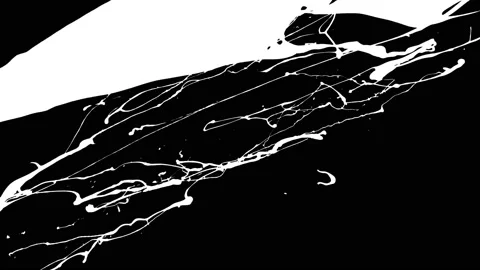 Paint Throws in Alpha Mode - Paint Wash Stock Footage 152853100