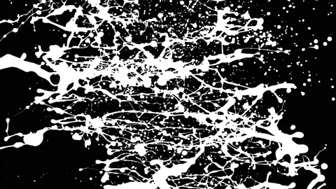 Paint Throws in Alpha Mode - Paint Kitsch Stock Footage 152853157