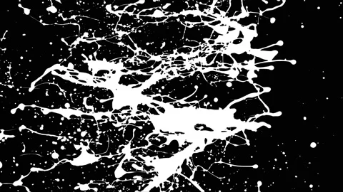 Paint Throws in Alpha Mode - Some Kind of Paint Stock Footage 152852970