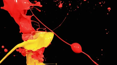 Paint Throws - Careless with Paint Stock Footage 152853209