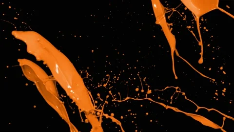 Paint Throws - Double Coat Stock Footage 152852858