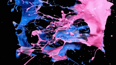 Paint Throws - Keeling Paint Stock Footage 152853176