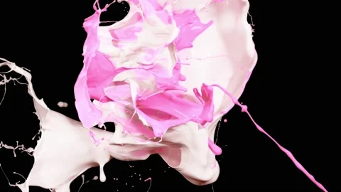 Paint Throws - Kind red Paint Video stock 152852923