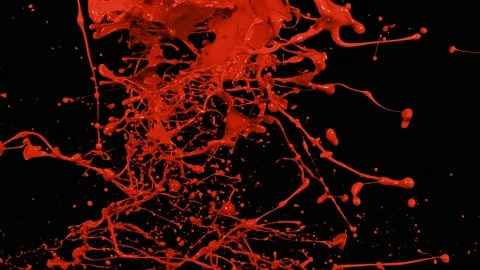 Paint Throws - Late Paint Stock Footage 152852864