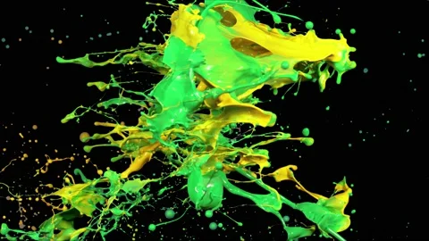 Paint Throws - Paint Calamity Stock Footage 152852944
