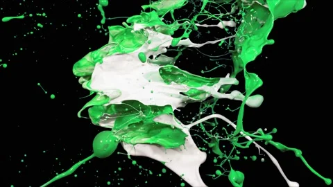 Paint Throws - Paint Commitment Stock Footage 152853005