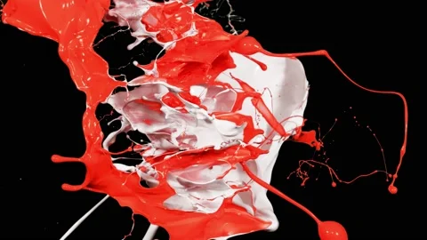 Paint Throws - Paint Doubts Stock Footage 152853104