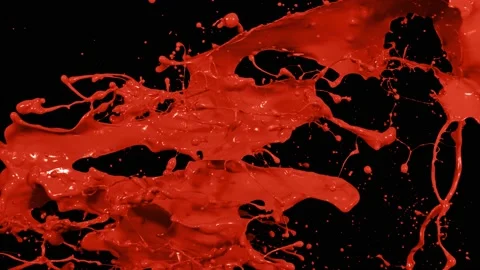 Paint Throws - Paint Hate Stock Footage 152852927