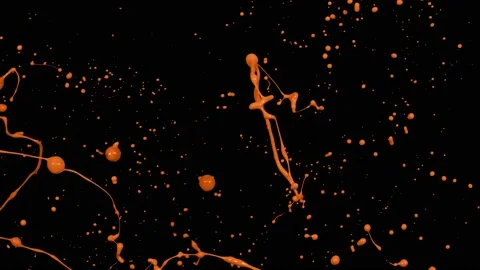 Paint Throws - Paint Influence Stock Footage 152853352