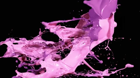 Paint Throws - Paint Kick Off Stock-Footage 152852809