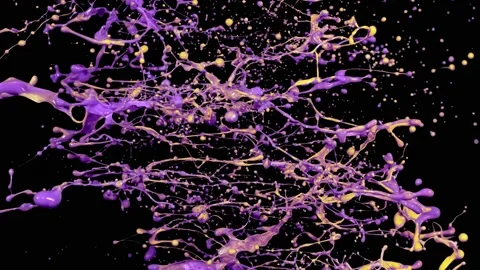 Paint Throws - Paint Kitsch Stock-Footage 152853158