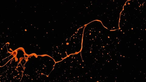 Paint Throws - Paint Shocks Stock Footage 152853573