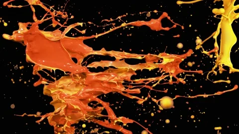 Paint Throws - Young Paint Stock-Footage 152853231