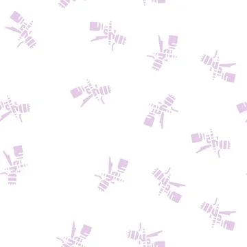 Paint tool from air compressor glyph seamless pattern Stock Illustration