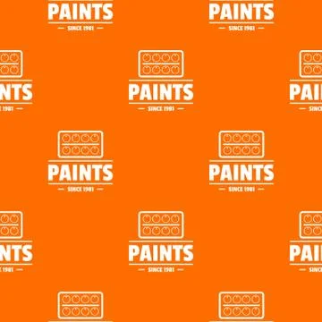 Paint tool pattern vector orange Stock Illustration