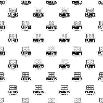 Paint tool pattern vector seamless Illustrazione stock