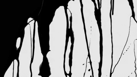 Paint Transition on transparent background Stock Footage 342320197