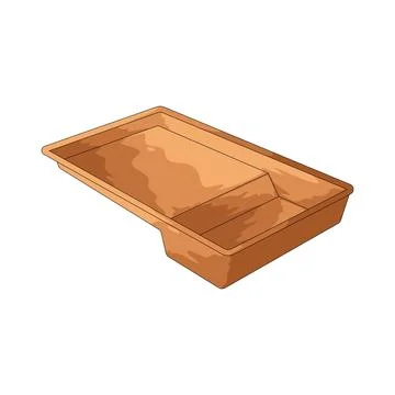 Paint tray illustration Stock Illustration