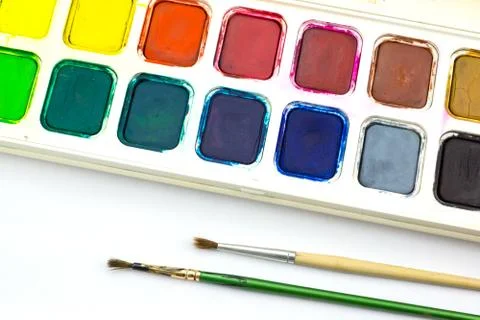 Paint tray Stock Photos