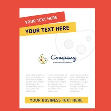 Paint tray Title Page Design for Company profile ,annual report, presentation Stock Illustration