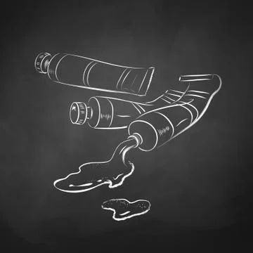 Paint tubes Stock Illustration