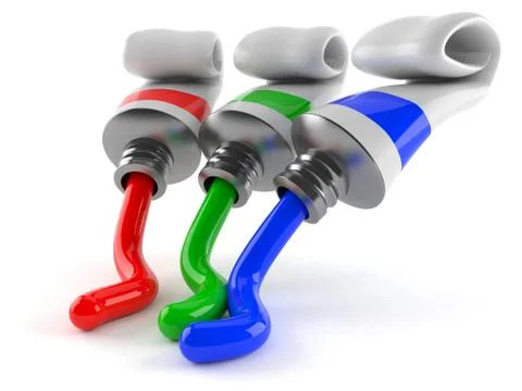 Paint tubes Stock Illustration