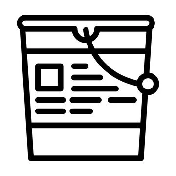 Paint varnish line icon vector illustration 스톡 일러스트